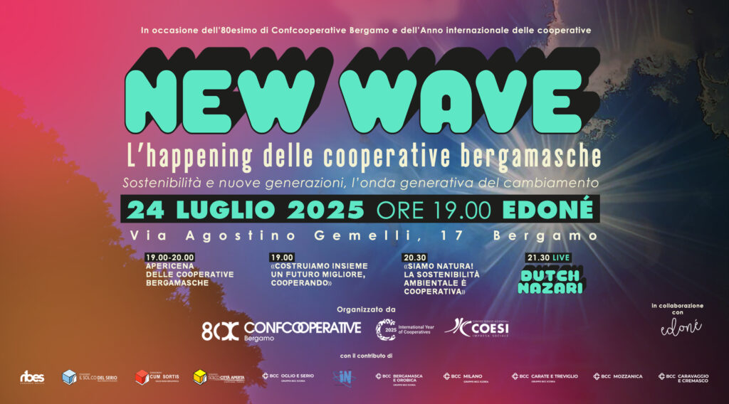 New Wave, l’happening delle cooperative bergamasche, programma